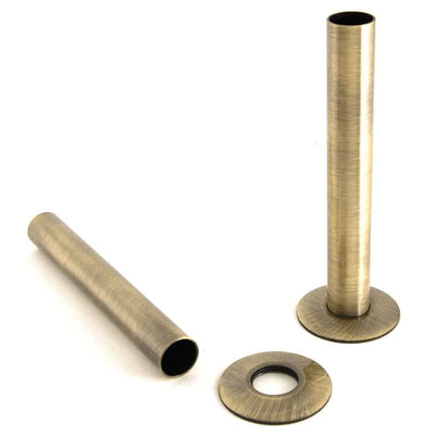 DRS Antique Brass Radiator Valve Sleeving Kit (Pair)