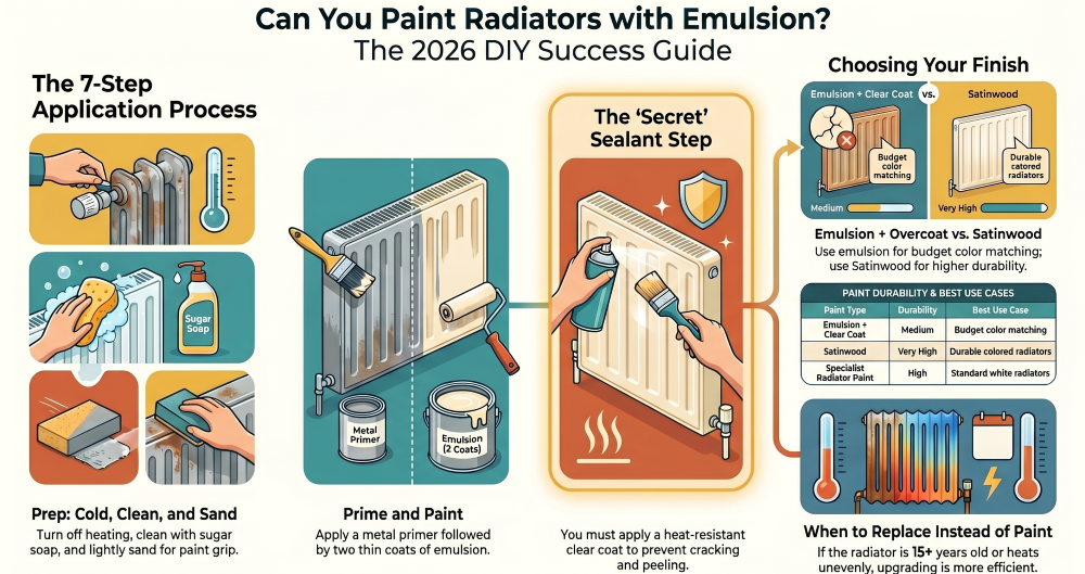 Can You Paint Radiators with Emulsion? (UK 2026 Guide)