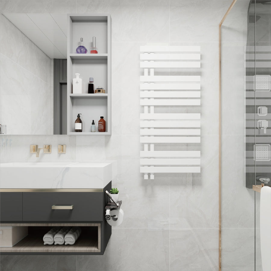Kesanitar Aqua Mild Steel Designer Vertical Towel Rail