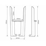 Aura 3 Column Radiator Feet Pair