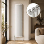 Aura Alma Double Oval Vertical Designer Radiator