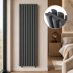 Aura Alma Double Oval Vertical Designer Radiator