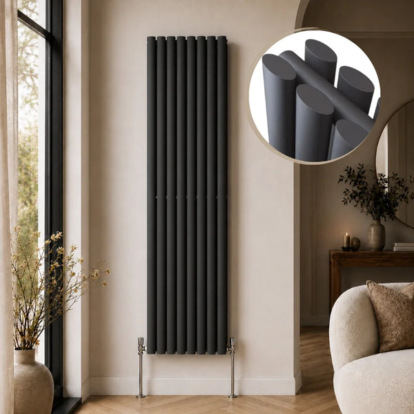 Aura Alma Double Oval Vertical Designer Radiator