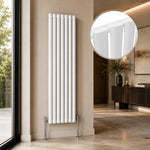 Aura Alma Single Oval Vertical Designer Radiator