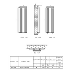 Reina Reflect Vertical Designer Steel Radiator