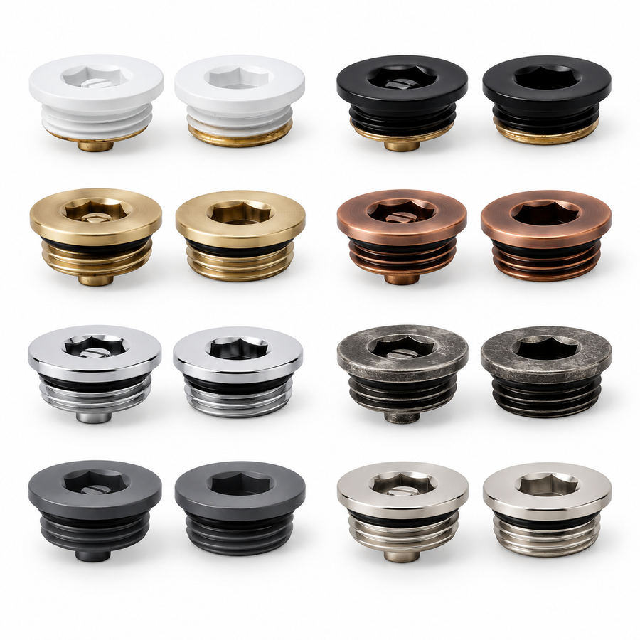 Premium Manual Radiator Air Vent and Plug Kit