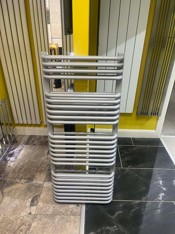 Terma Axial Towel Rail - White Aluminium RAL 9006 - Discontinued
