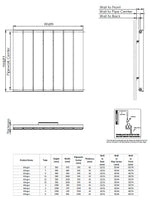 Kartell Allegro Single Horizontal Designer Radiator
