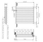 Kartell Aspen Double Horizontal Designer Radiator