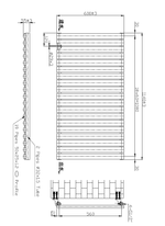 Kartell Aspen Single Horizontal Designer Radiator
