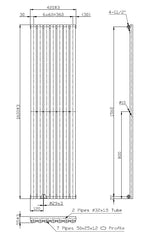 Kartell Aspen Single Vertical Designer Radiator