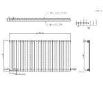 Kartell Boston Single Horizontal Designer Radiator