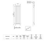 Kartell Brunswick Vertical Designer Radiator