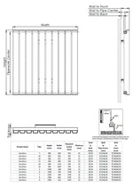 Kartell Hamilton Single Horizontal Designer Radiator