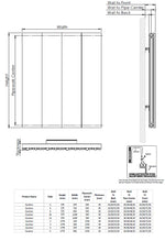 Kartell Quebec Single Horizontal Designer Radiator
