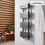 Kartell Tampa Vertical Matt Anthracite Towel Rail Radiator