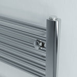 Eucotherm Luna Chrome Steel Designer Horizontal Towel Radiator