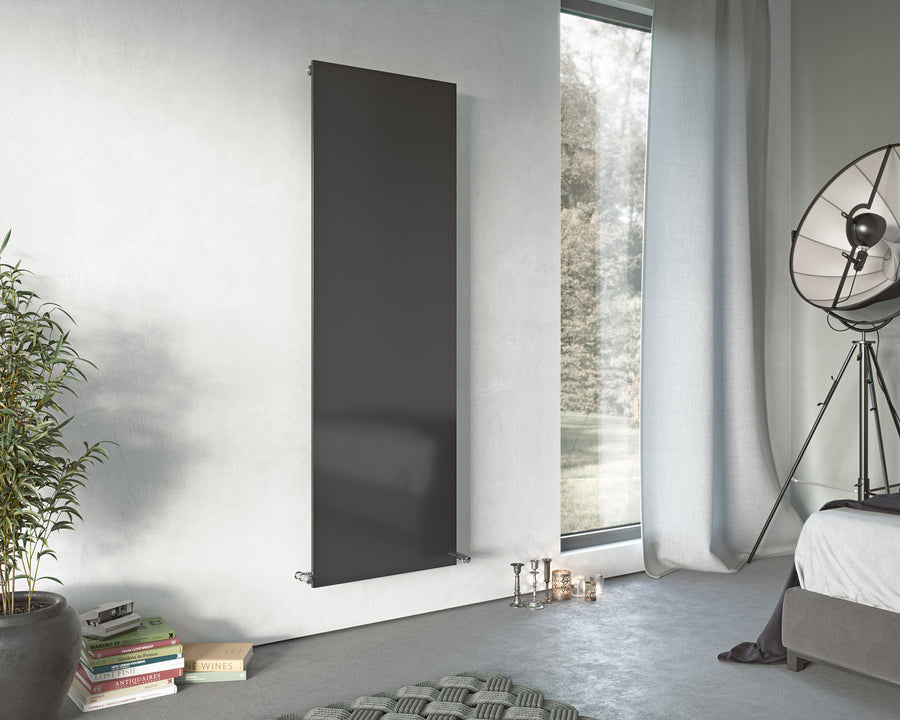 Eucotherm Mars Plus Solid Flat Panel Steel Designer Vertical Radiator