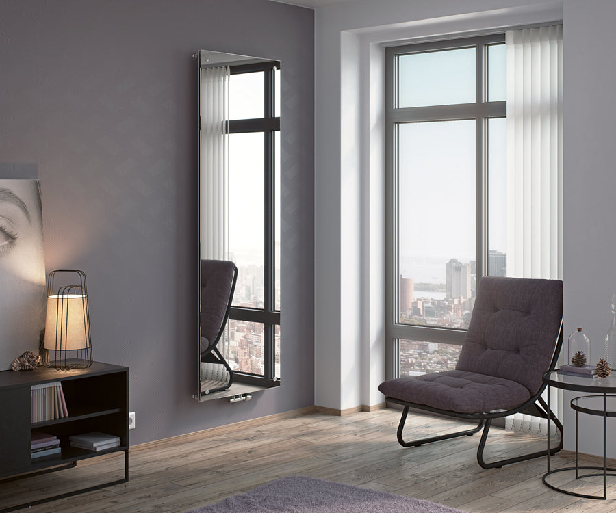 Eucotherm Mars Vitro DUO Panel Glass Designer Vertical Radiator
