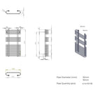 Kartell Oakland Chrome Towel Rail