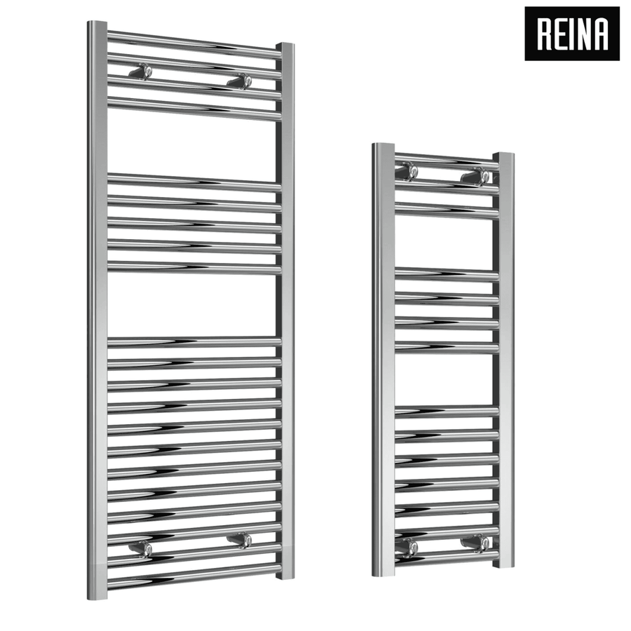 Reina Diva Flat Chrome Designer Towel Rail