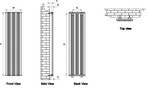 Reina Bonera Designer Vertical Radiator