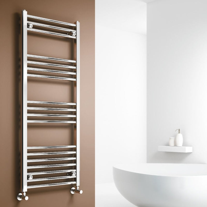Reina Capo Curved Chrome Towel Rail