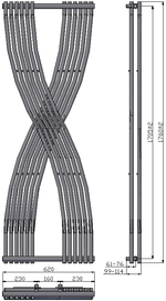 Reina Dimaro Designer Vertical Radiator
