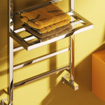 Reina Elvina 2 Polished Chrome Designer Towel Rail