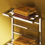 Reina Elvina 2 Polished Chrome Designer Towel Rail