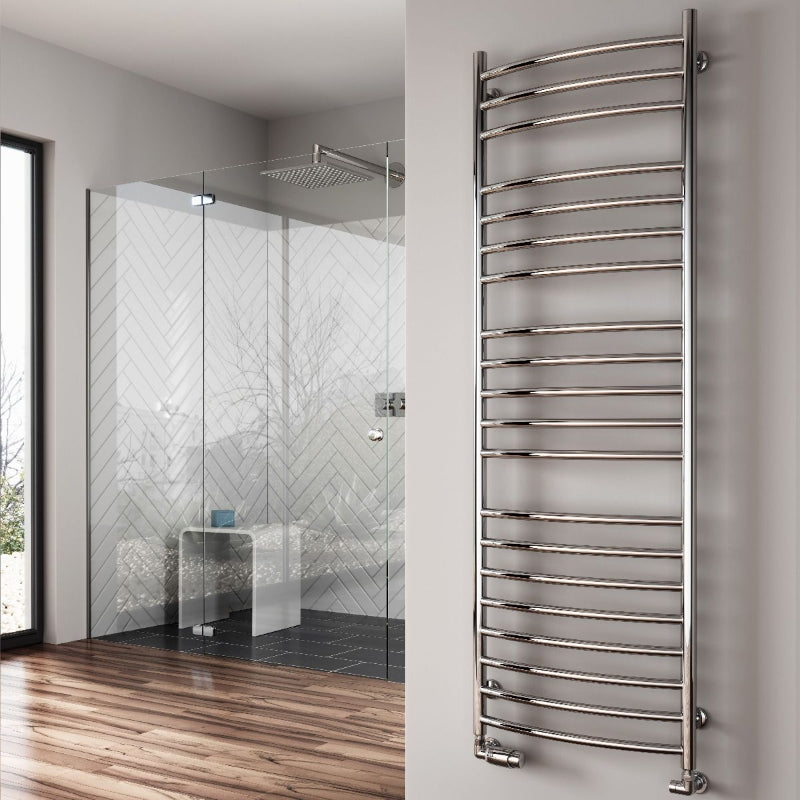 Reina Eos Curved Designer Bathroom Radiator