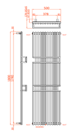 Reina Grande Vertical Designer Radiator