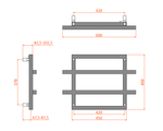 Reina Lago Double Bar Towel Rail