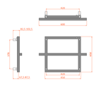 Reina Lago Single Bar Towel Rail