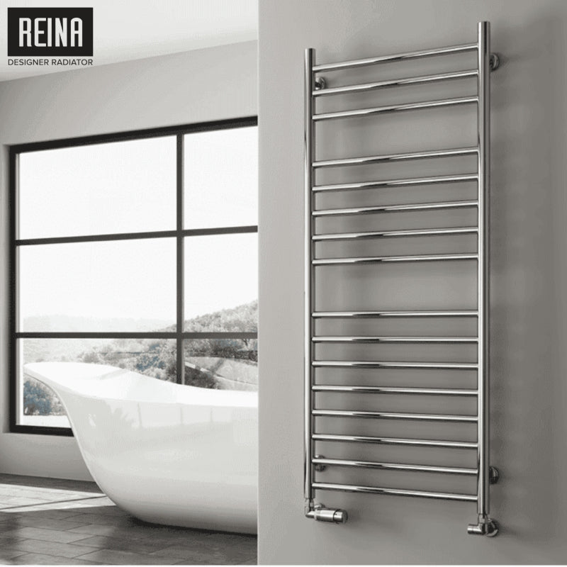 Reina Luna Flat Stainless Steel Towel Radiator