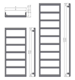 Reina Nardo Stainless Steel Towel Radiator