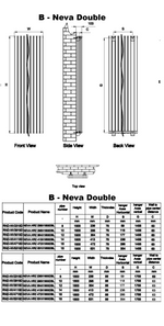 Reina Neva Vertical Double Designer Radiator