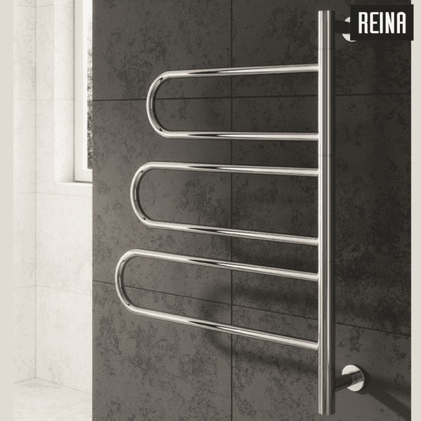 Reina Orne Designer Electric Chrome Towel Rail