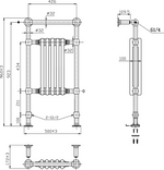 Reina Oxford Designer Towel Radiator