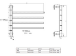 Reina Rance Designer Electric Towel Rail