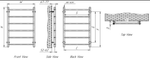 Reina Savio Stainless Steel Towel Radiator