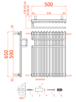 Reina Sori Designer Towel Rail