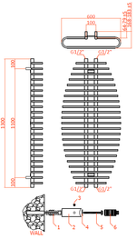 Reina Teano Designer Towel Radiator