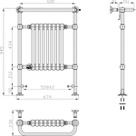Reina Victoria Designer Towel Radiator