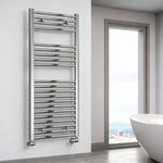 Reina Diva Flat Chrome Designer Towel Rail