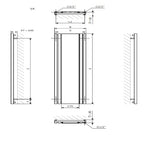 Terma Rolo Mirror Designer Vertical Radiator
