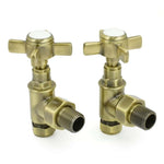 DRS Westminster Crosshead Angled Radiator Valves