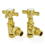 DRS Westminster Crosshead Angled Radiator Valves