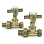 DRS Westminster Crosshead Straight Radiator Valves