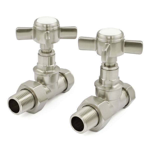 DRS Westminster Crosshead Straight Radiator Valves